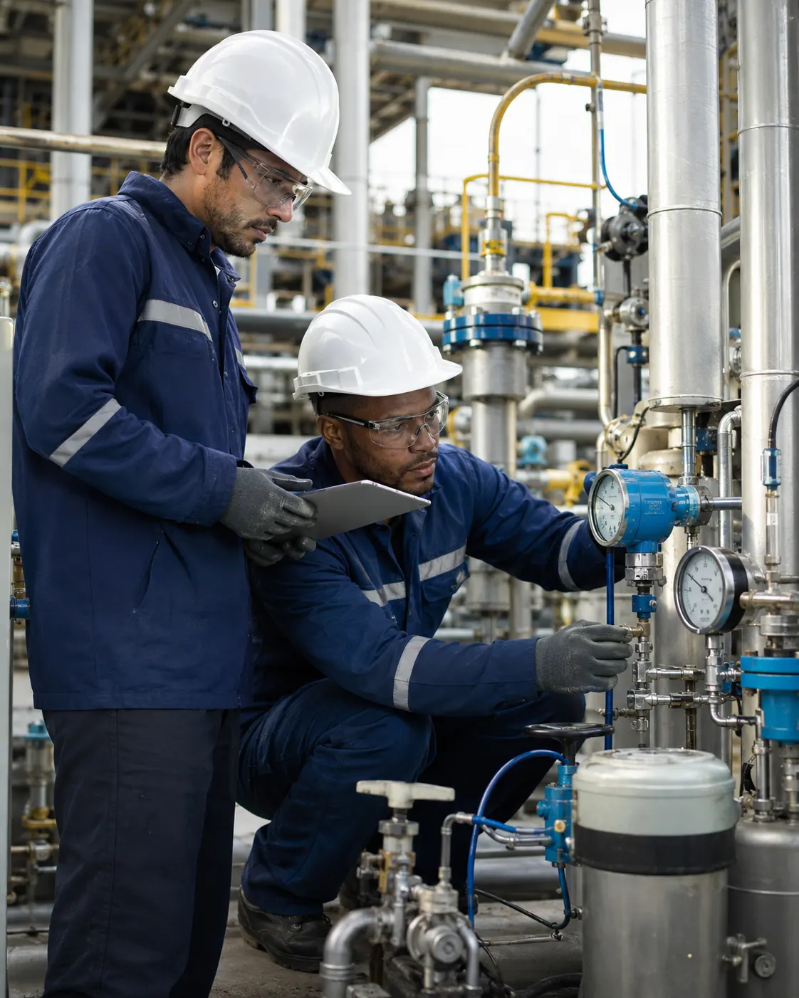Inspección técnica en planta industrial para continuidad operacional y selección de repuestos
