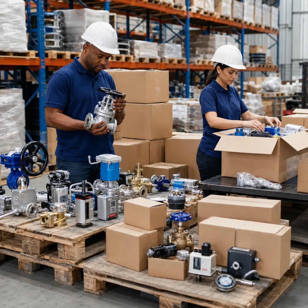 Logística y almacén de productos técnicos para despacho de componentes industriales