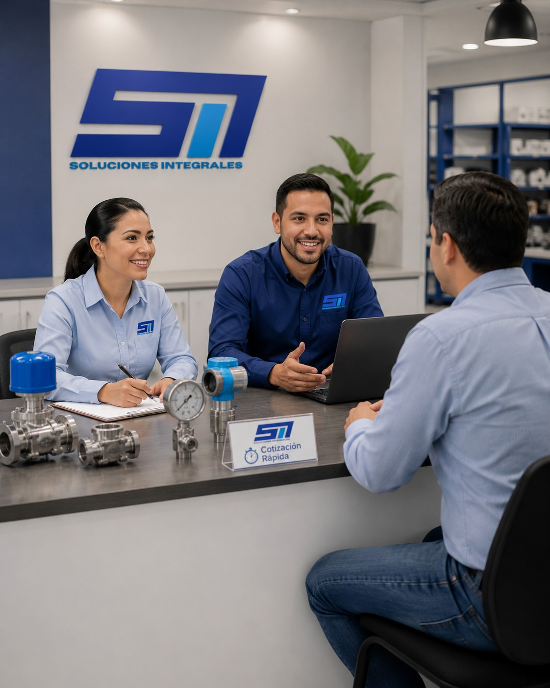 Asesoría técnica de SM Soluciones Integrales con componentes, válvulas y productos industriales